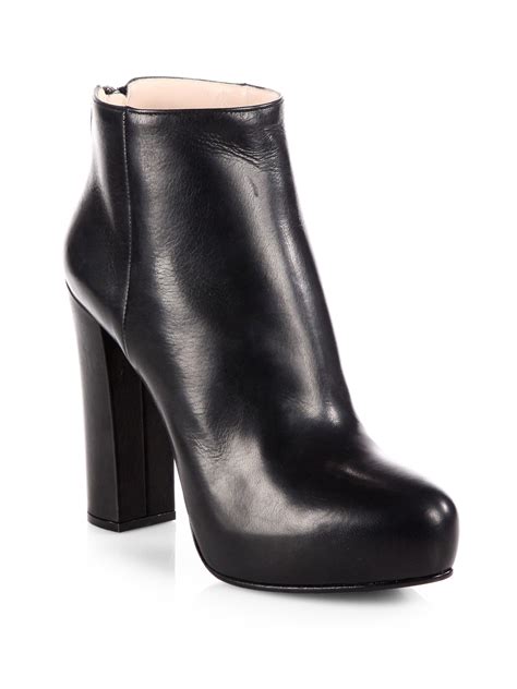 prada platform bootie|Prada ankle boots on sale.